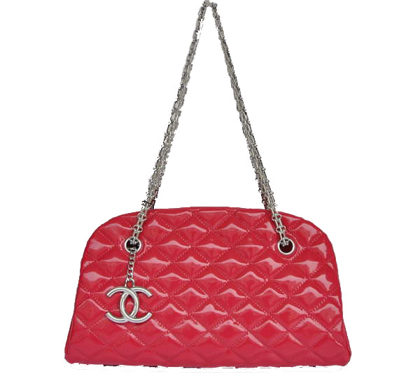 Best 2011 New Cheap Chanel Patent Leather Shoulder Bag 4709 Peach On Sale